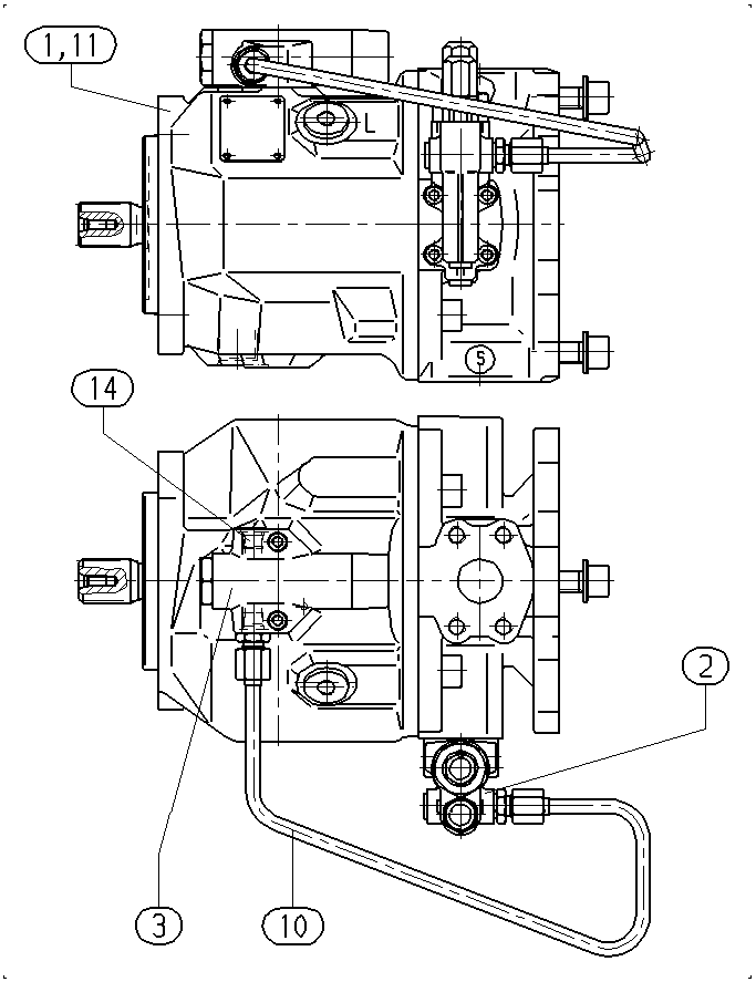 A A10V O 45 DFLR/31R-PSC12K01 ESO958 — Zeichnung