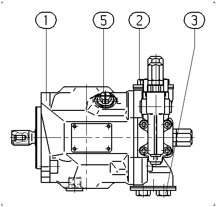 AXIAL-PISTON PUMP — Zeichnung