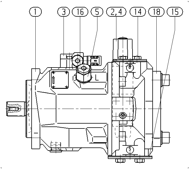 A A10V O 71 DFEO/31L-PSC12K04 — Zeichnung