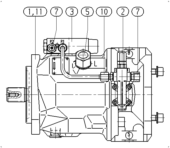 AH A10V O 71 DFSR/31R-VSC12K68 -SO368 — Zeichnung