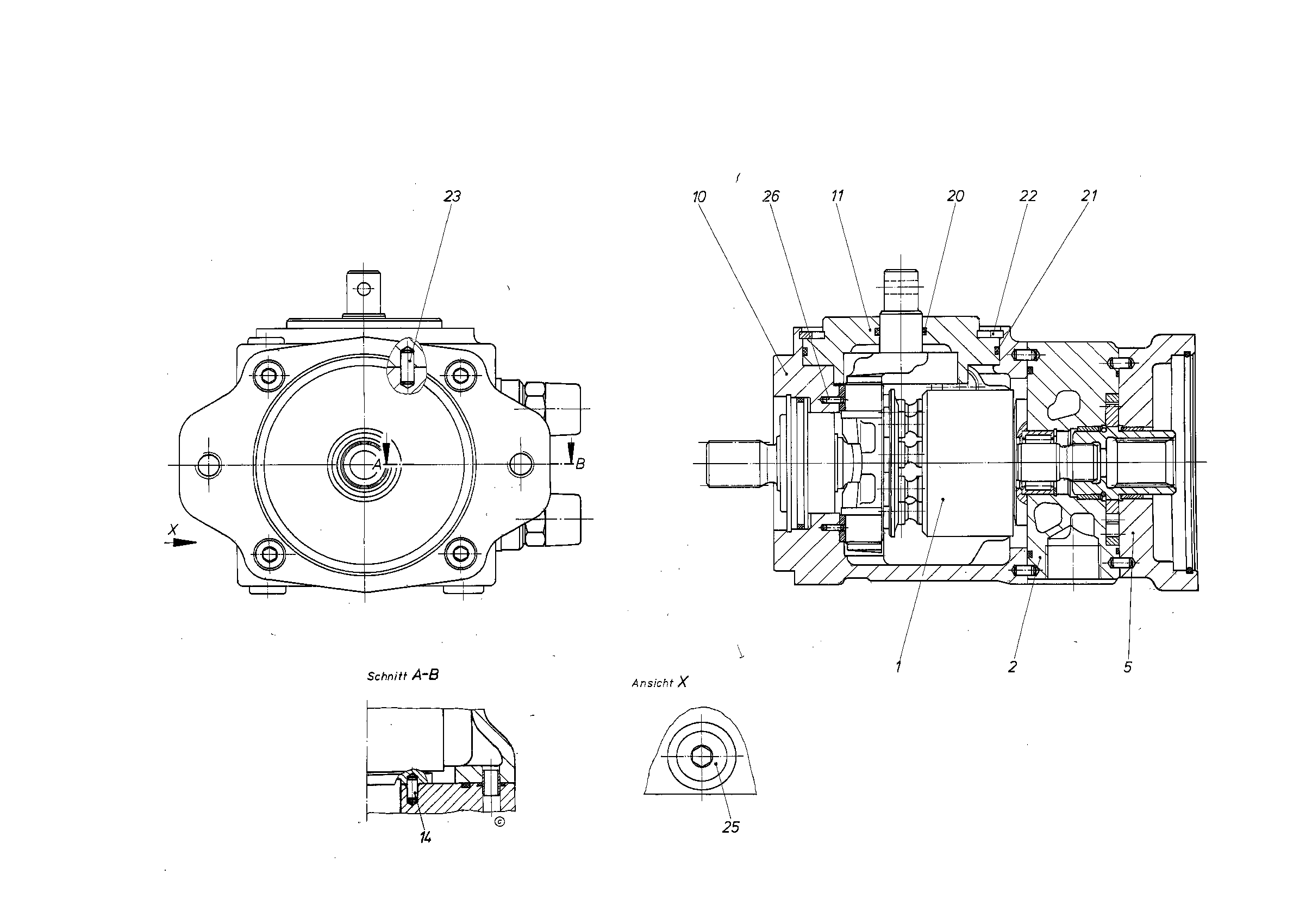 A11VG19MD1/10R-PSC16F021S*G* — Zeichnung