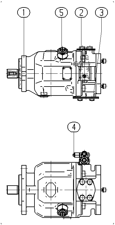 AXIAL-PISTON PUMP — Zeichnung