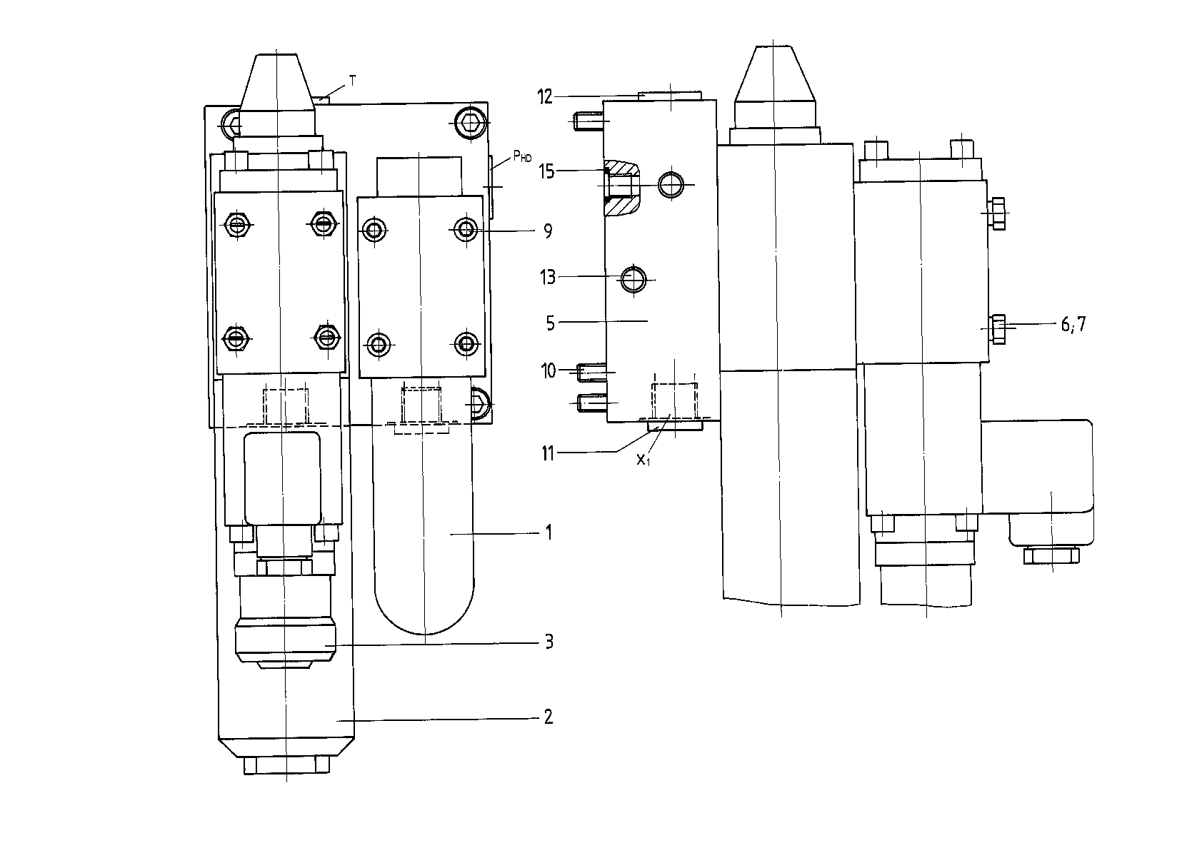 VALVE BLOCK — Zeichnung
