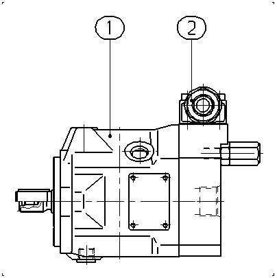 A A10VSO 10 DR /52R-VKC64N00 -S1768 — Zeichnung