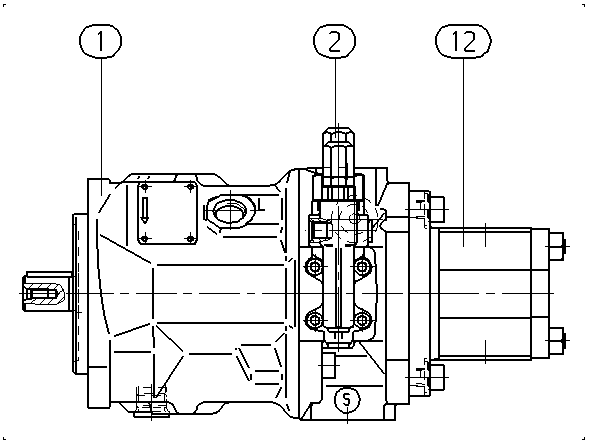 A AA10VSO 28 DRG /31R-PKC62G40 -SO 13 — Zeichnung