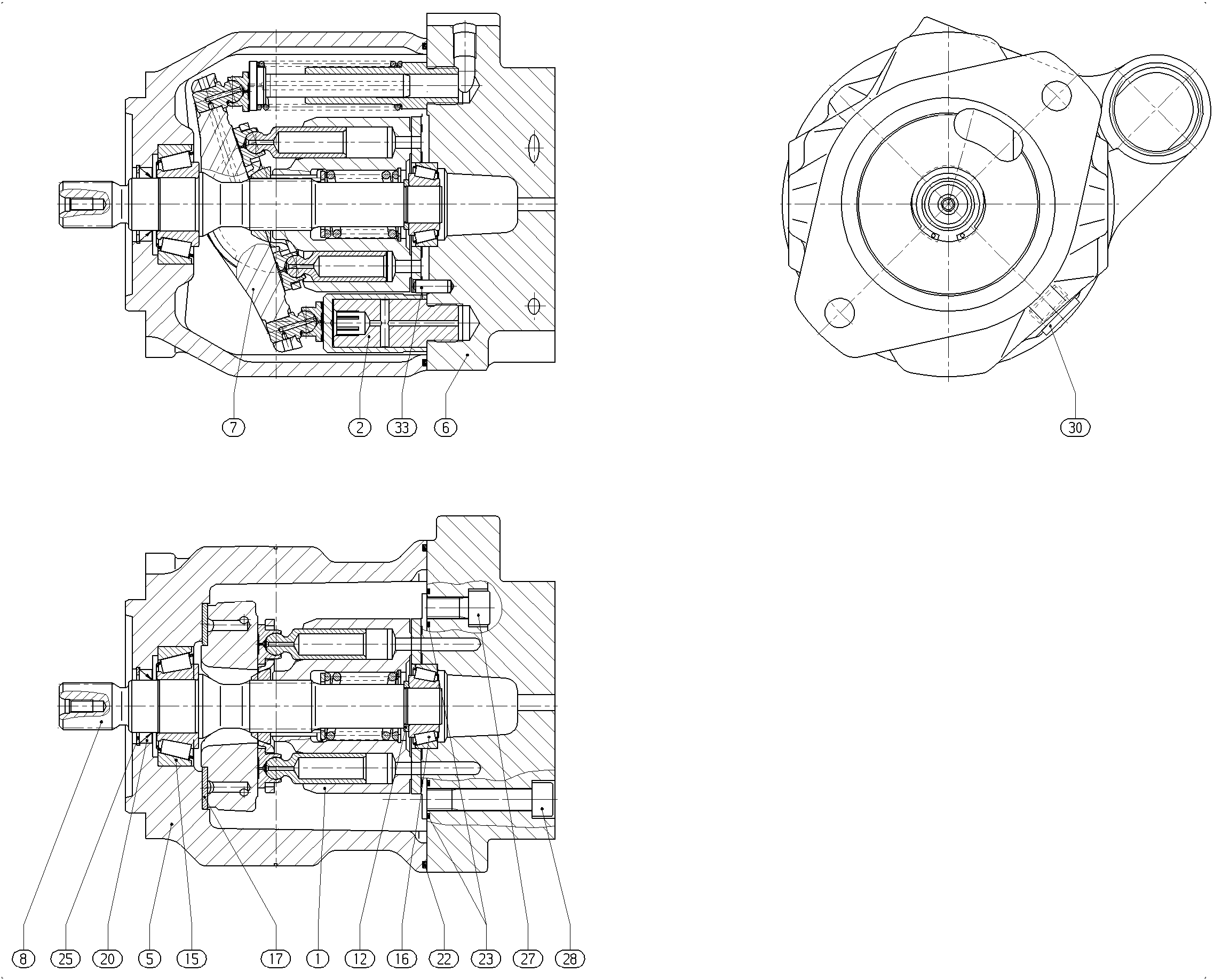 G A10V O 28 OV /31L-PSCXXN00 -S1526 — Zeichnung