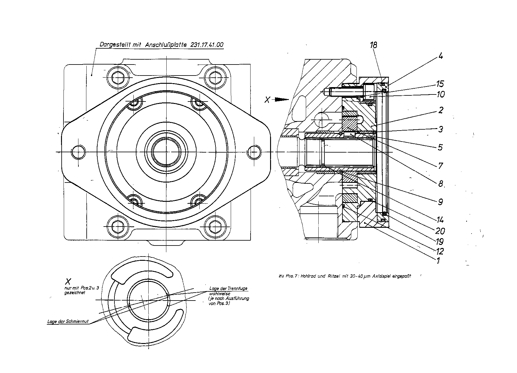 INTERNAL GEAR PUMP — Zeichnung