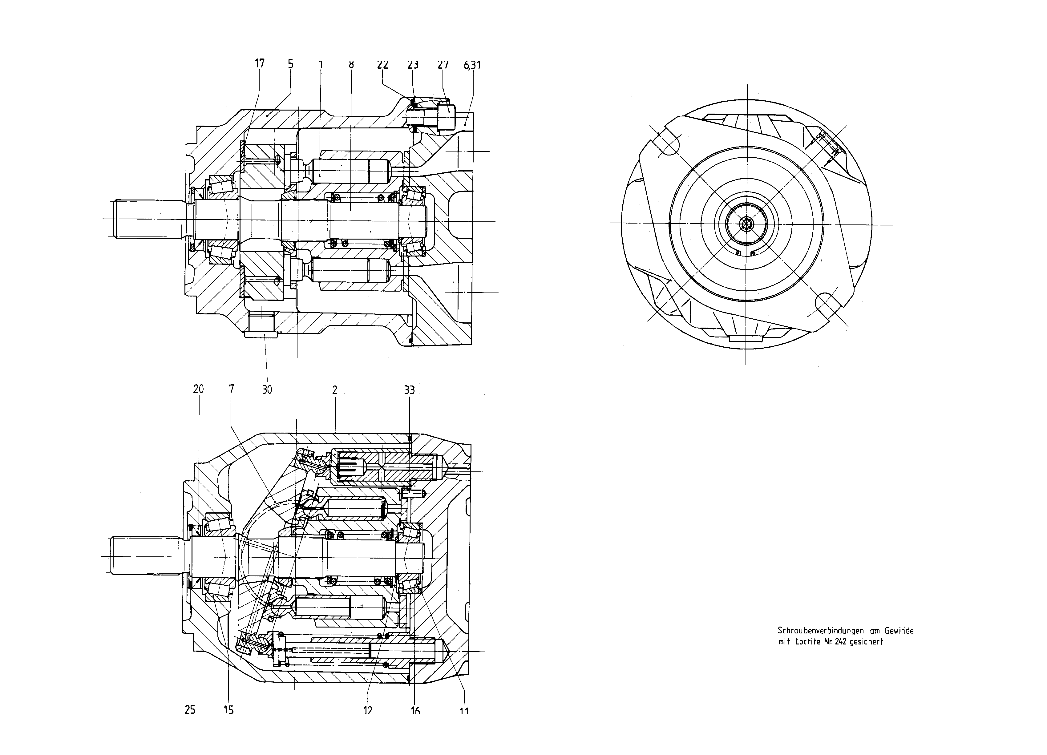 G A10V O 71 OV /30R-PSC62N00 -SO363 — Zeichnung