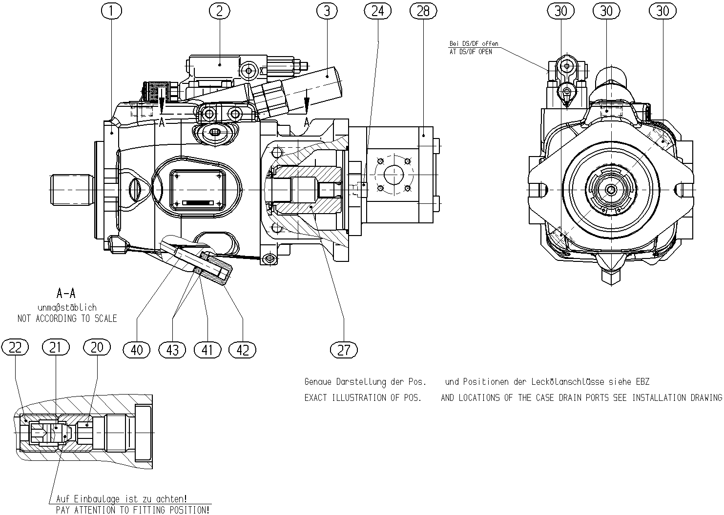 A A10V O 63LA8DS/53R-VUC12G60 -S2652 — Zeichnung
