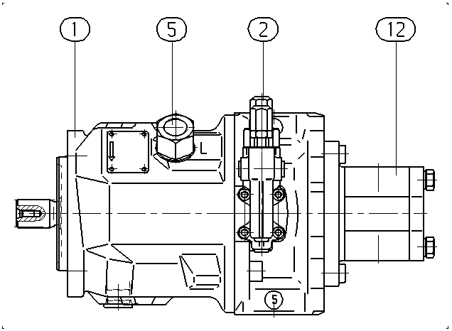 A A10V O 71 DR /31R-VSC12G30 — Zeichnung