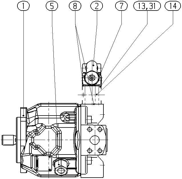 AL A10V O 28 DR /31L-VSC12N00P -S2813 — Zeichnung