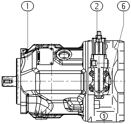 AH A10V O 45 DFR1/31R-VWC12K01 -S3003 — Zeichnung