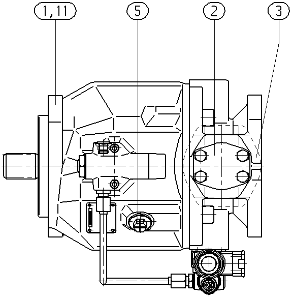 AXIAL-PISTON PUMP — Zeichnung