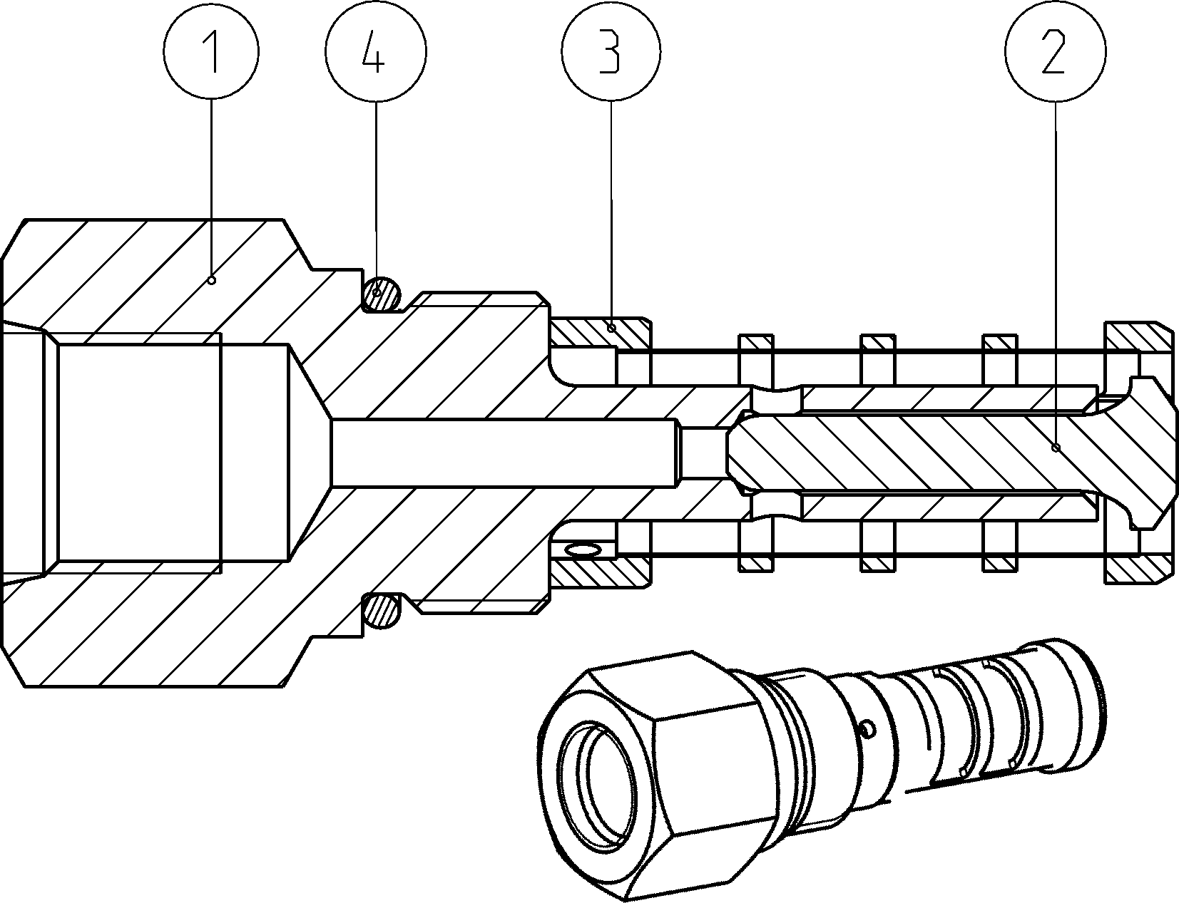 SHUTTLE VALVE — Zeichnung