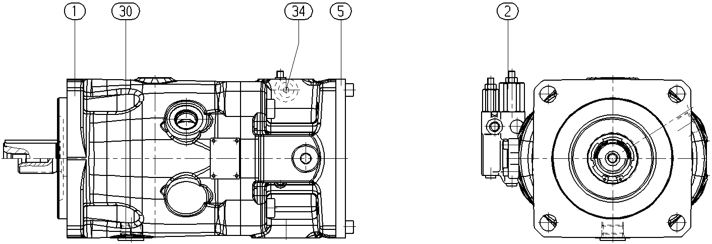 AXIAL-PISTON PUMP — Zeichnung