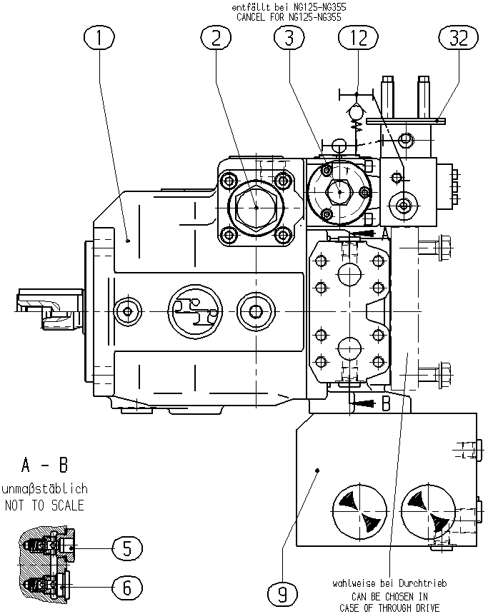 P A4VSG 40 HD1T /11R-PZB10N009NES1760 — Zeichnung