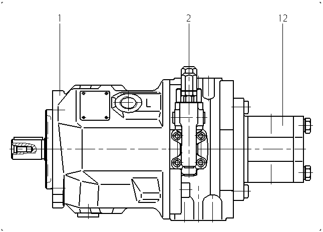 A A10VSO 28 DR /31R-PPA12G60 — Zeichnung