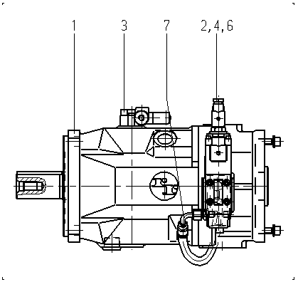 AA10VSO140DFE/31R-PPB12KB7-SO513 — Zeichnung