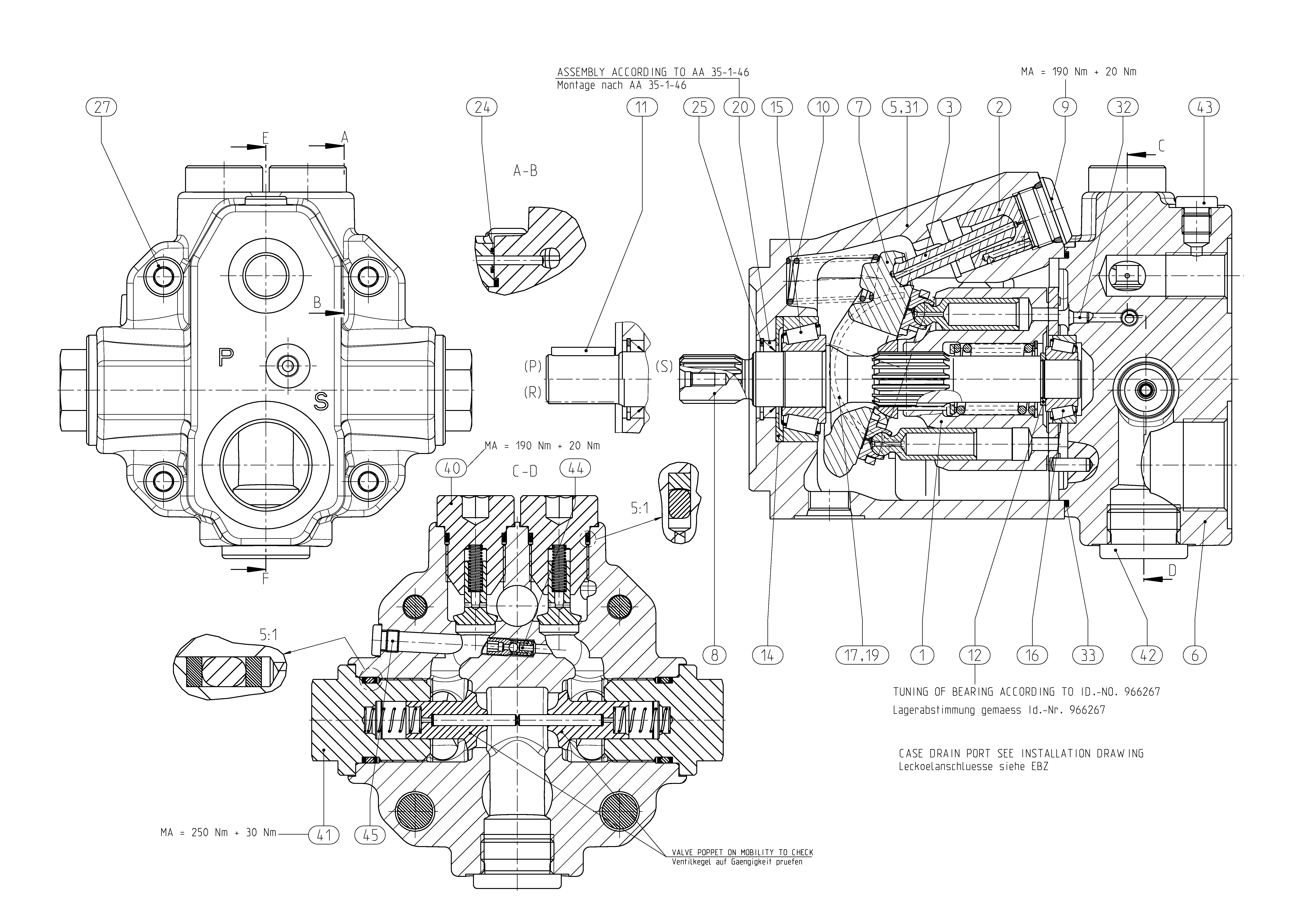 G A10VWO 28 OV /52W-VSC70N00 -S4903 — Zeichnung