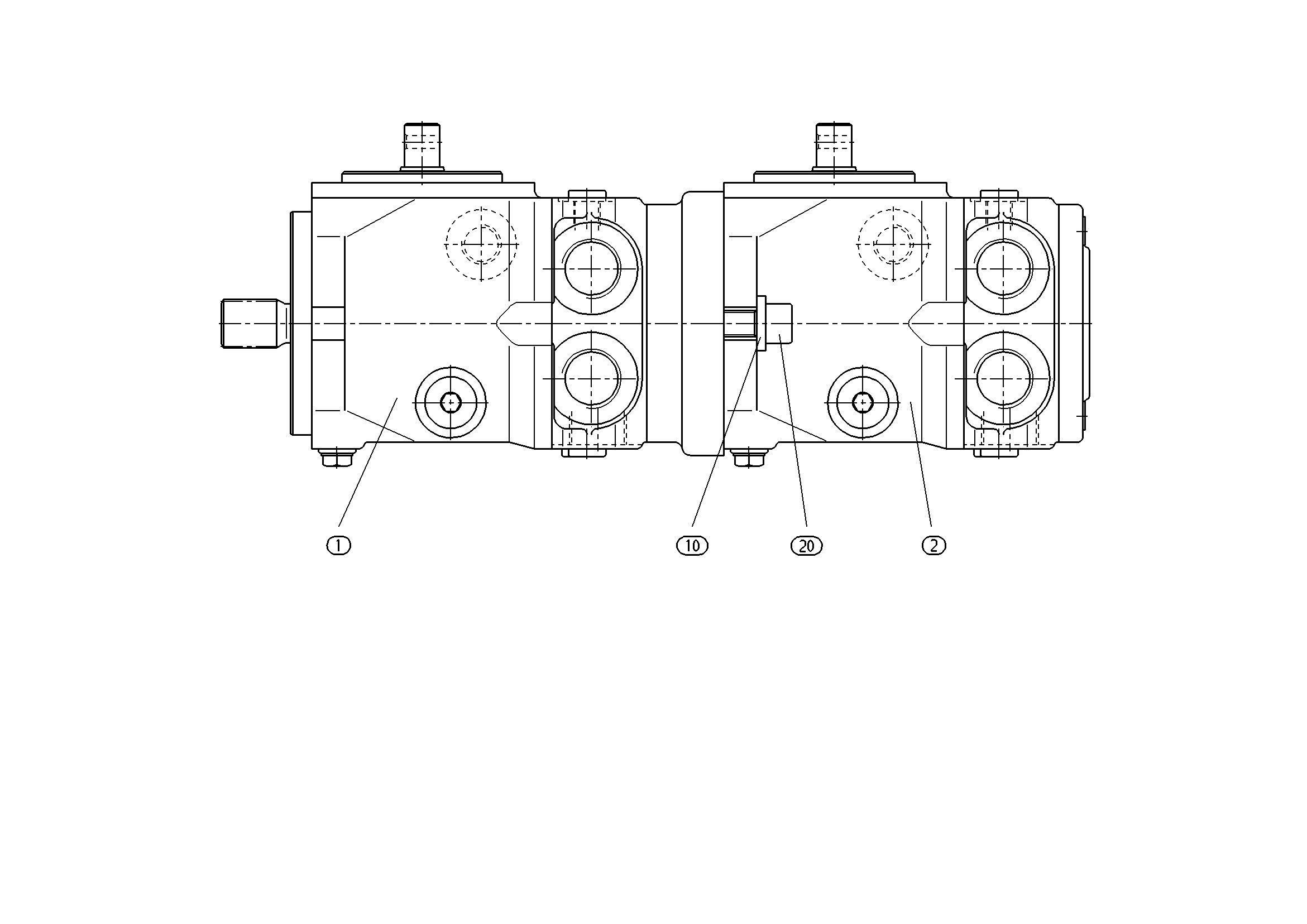 A11VG19MD+A11VG19MD — Zeichnung