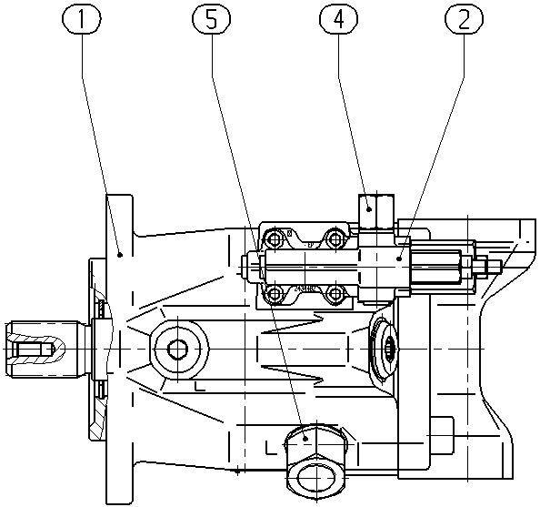 A A10V O 60 DFR1/52L-VSC12N00 -SO724 — Zeichnung