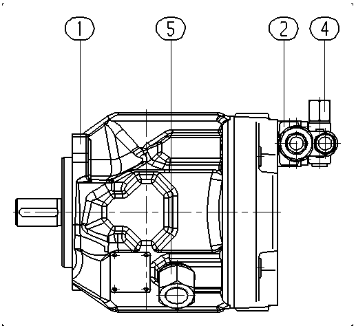 A A10V O 45 DFR /31L-PPC11N00 — Zeichnung