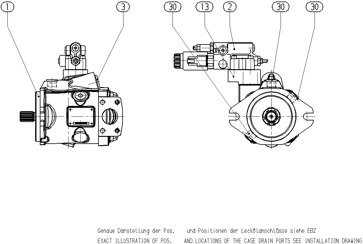 A A10VNO 28ED 72/53R-VTE12N00P -S3091 — Zeichnung