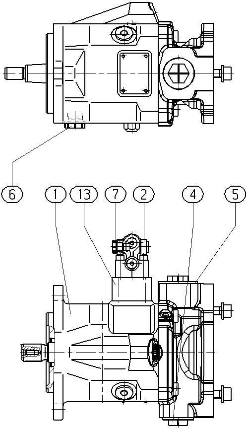 A A10VNO 45 DFR1/52L-VCC07K01 -S2058 — Zeichnung