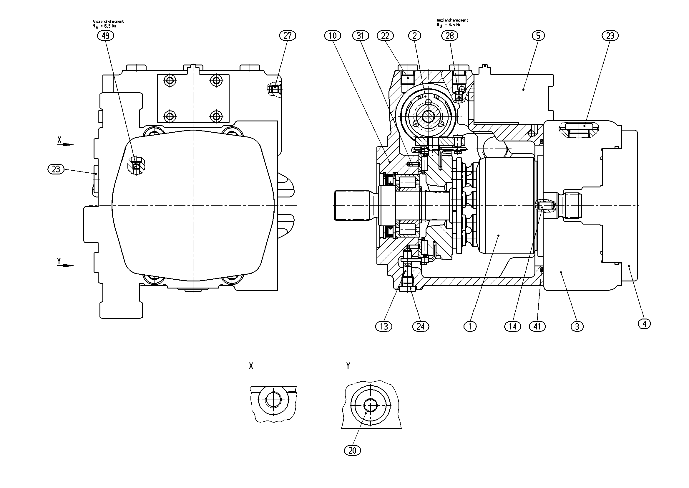 AXIAL-PISTON PUMP — Zeichnung