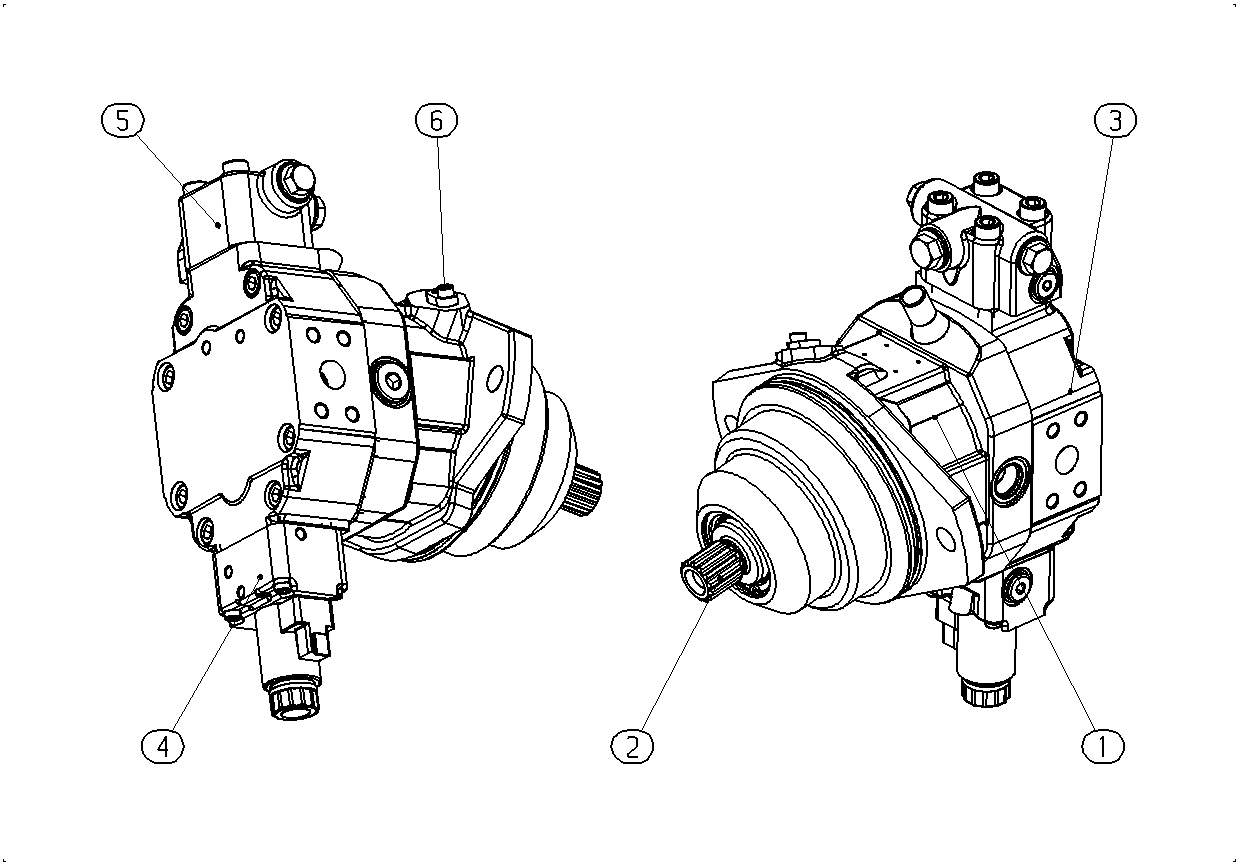 A6VE060EP100P000A/71MWV0P2Z62DU-S — Zeichnung
