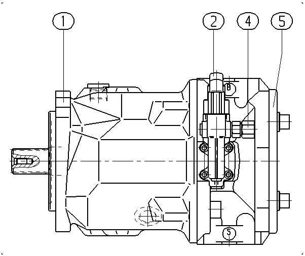 A A10VSO 71 DFR1/31R-PRA12KD3 -SO405 — Zeichnung
