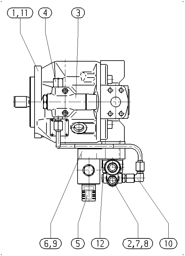 AA10VO28DFLR/31R-PSC62N00-SO108 — Zeichnung