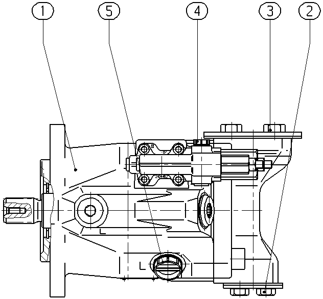 AL A10V O 60 DFR /52L-VQC62N00 -SO834 — Zeichnung