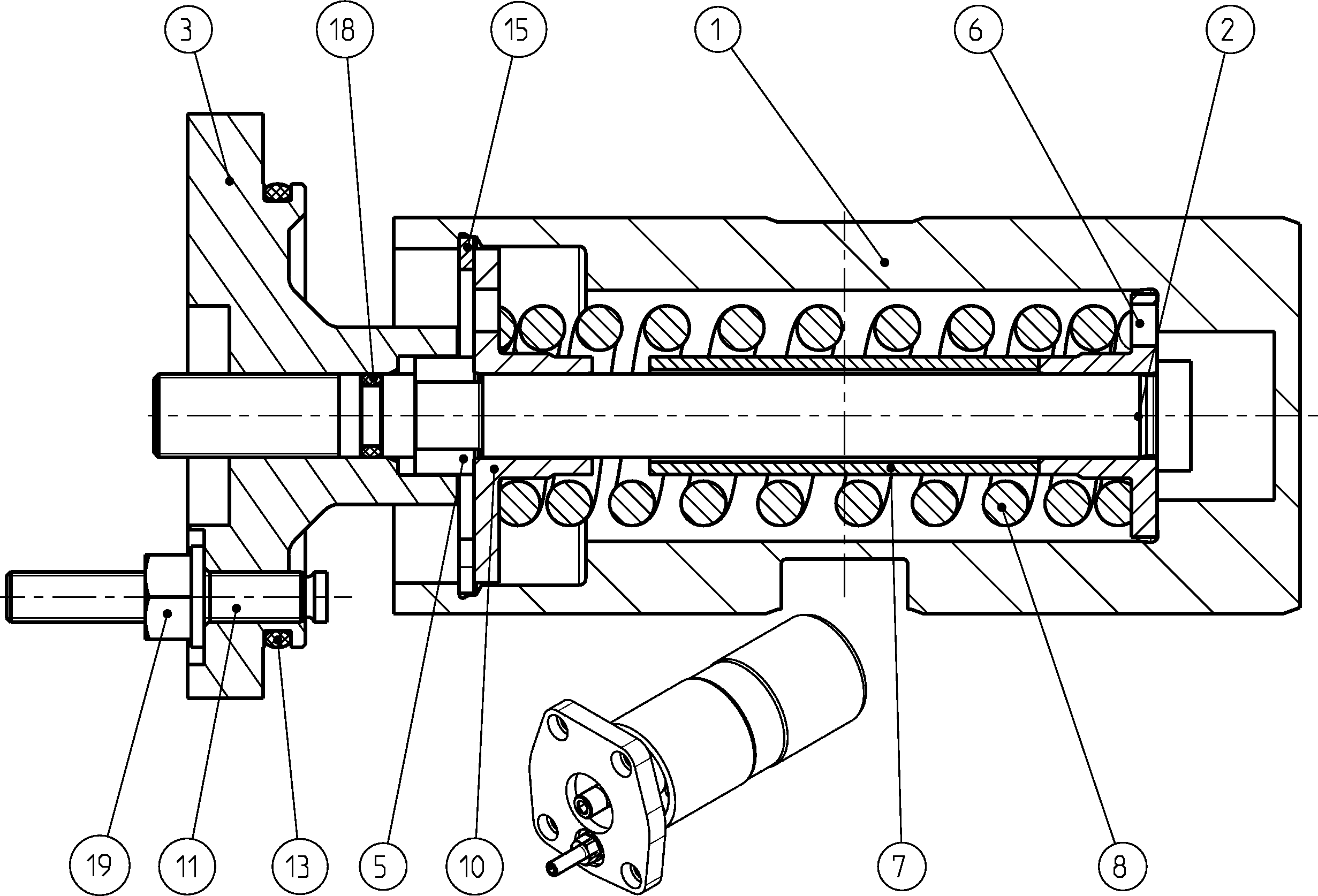 POSITIONING PISTON — Zeichnung
