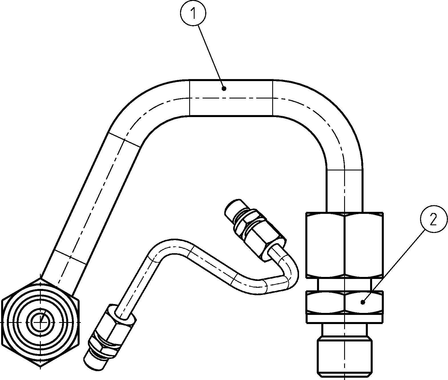 HYDRAULIC LINE — Zeichnung