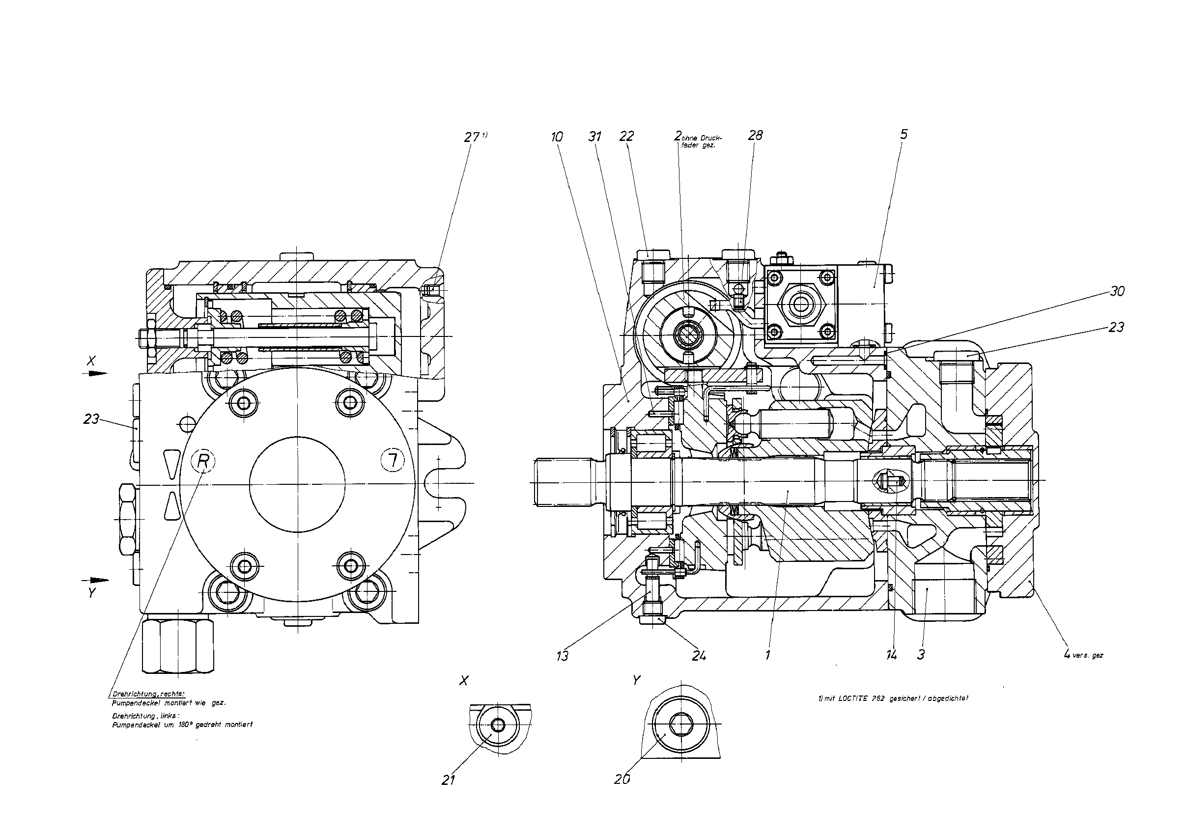 A11VG35HD1/12L-PSC10F002S — Zeichnung