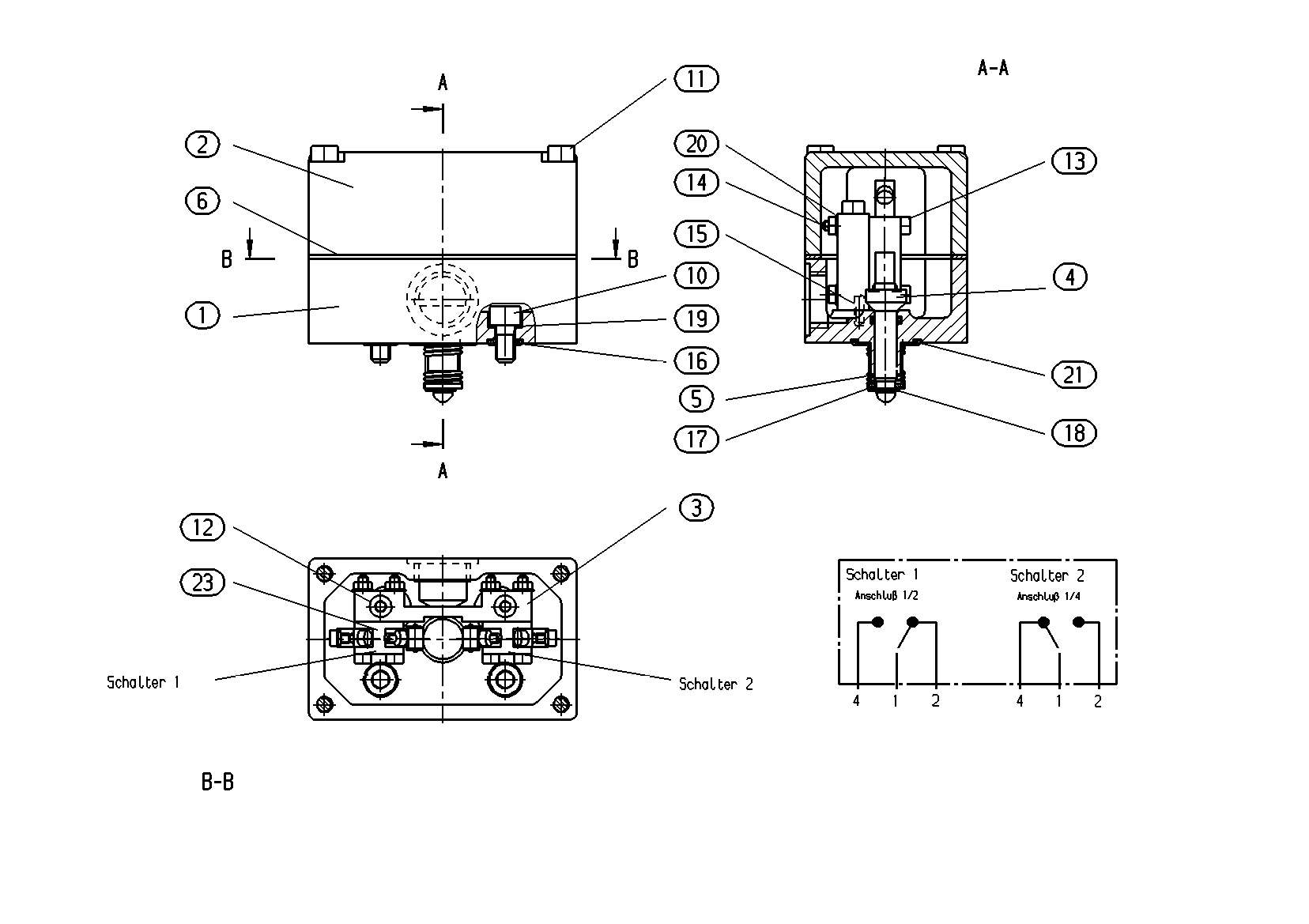 SWITCH ASSEMBLY — Zeichnung