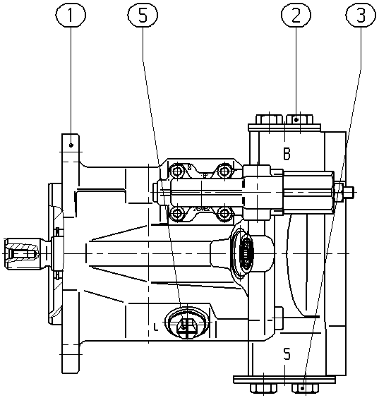 AL A10VNO 45 DR /52R-VSC12K68 -S1169 — Zeichnung