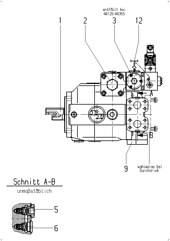 P A4VSG 71 HD1T /11R-PZB10K310N — Zeichnung
