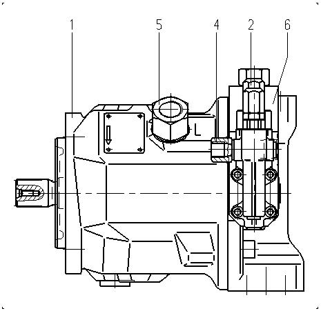 A A10V O 45 DRG /31R-PSC12N00 -SO526 — Zeichnung