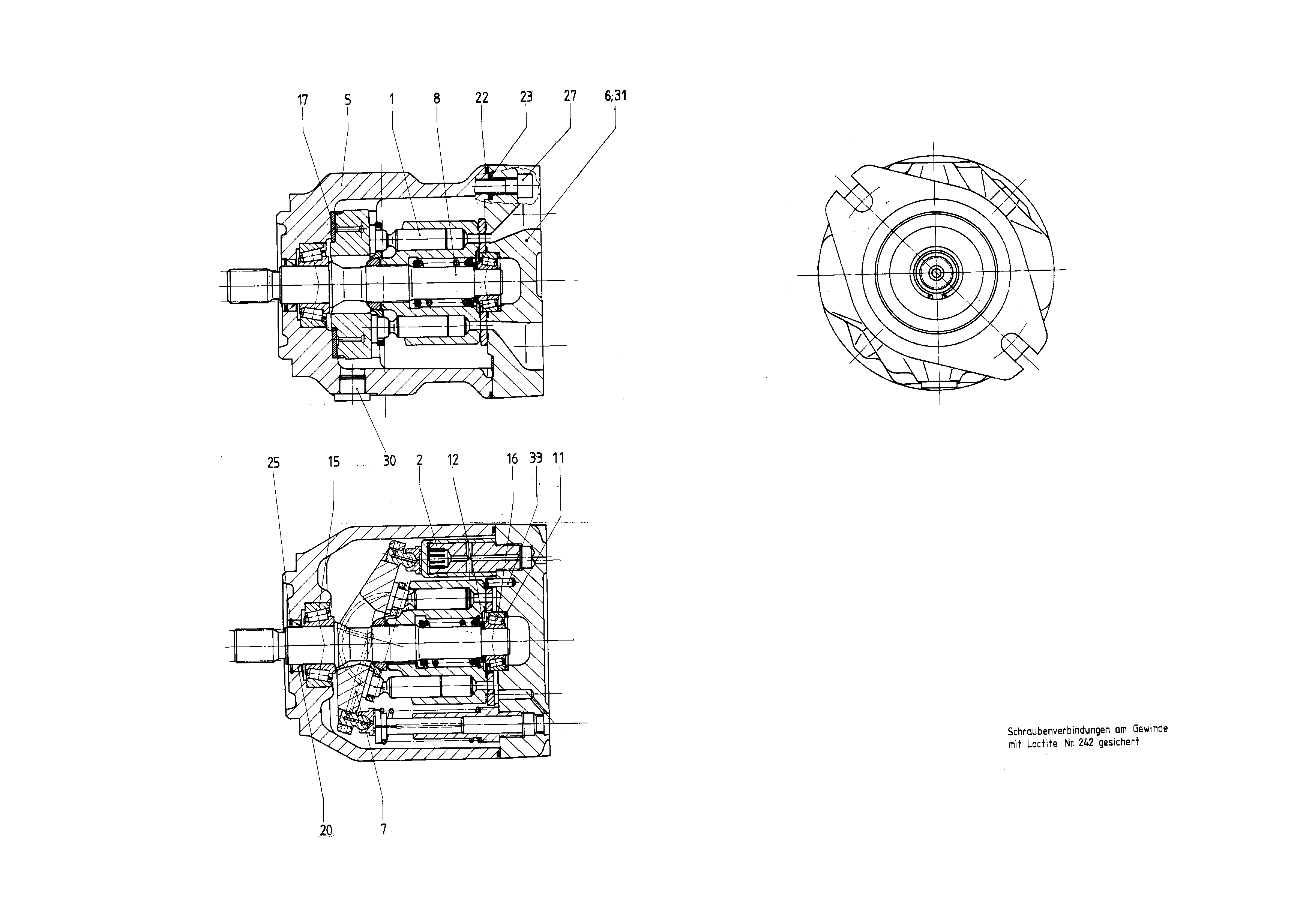G A10V O 28 OV /31L-PSC61N00 -SO 57 — Zeichnung