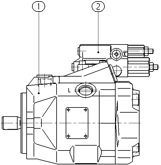 A A10V O 45 DFR1/52R-VUC11N00 -S1171 — Zeichnung