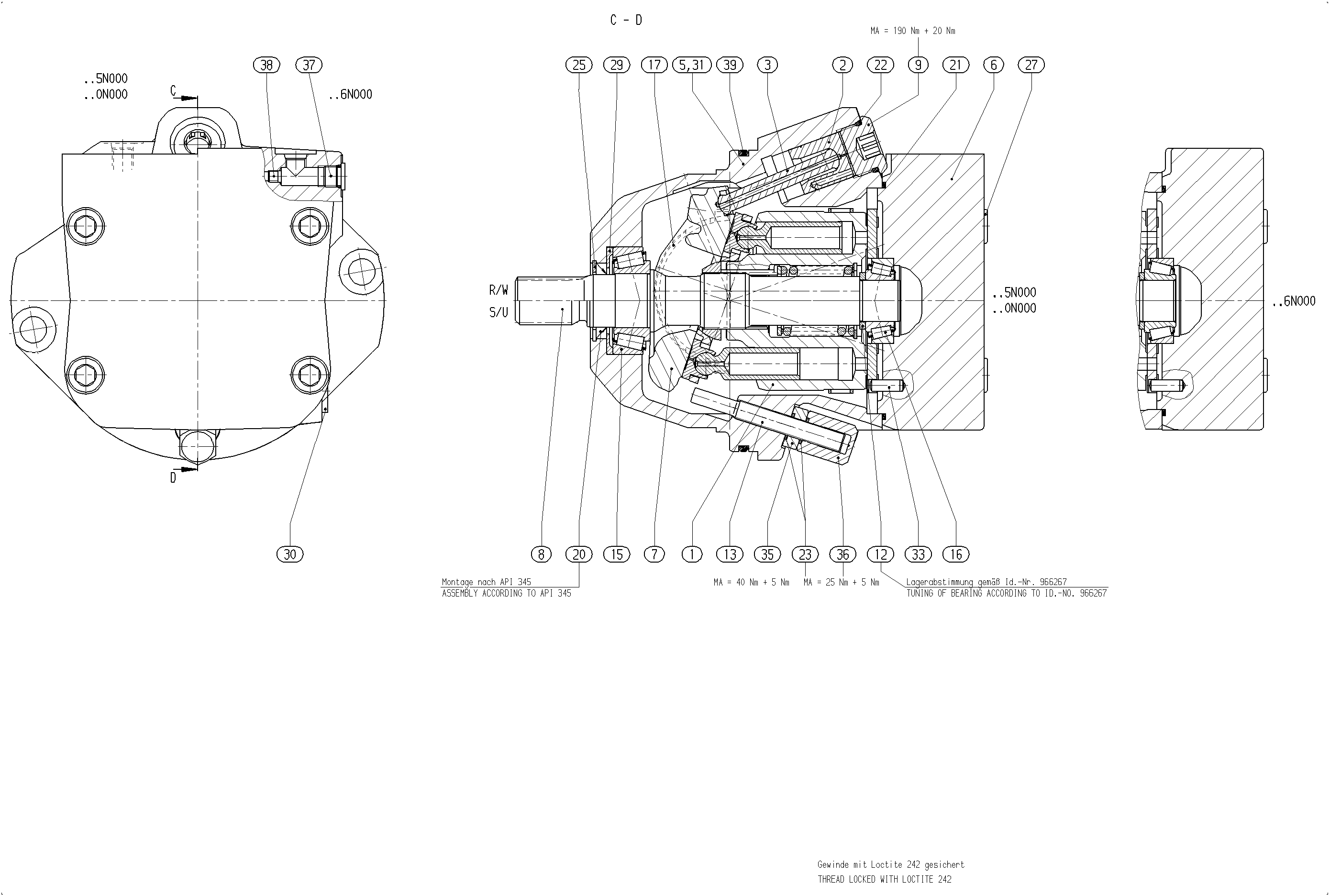 GA10VE45DG/52W1-VRF66N000-S1442 — Zeichnung