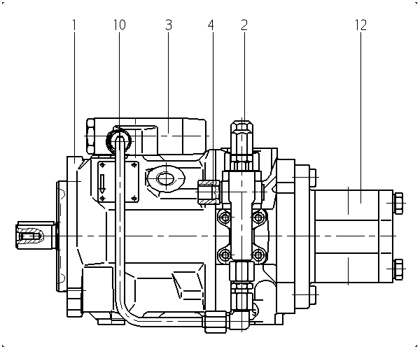 A A10VSO 45 FHD /31R-PPA12G10 — Zeichnung