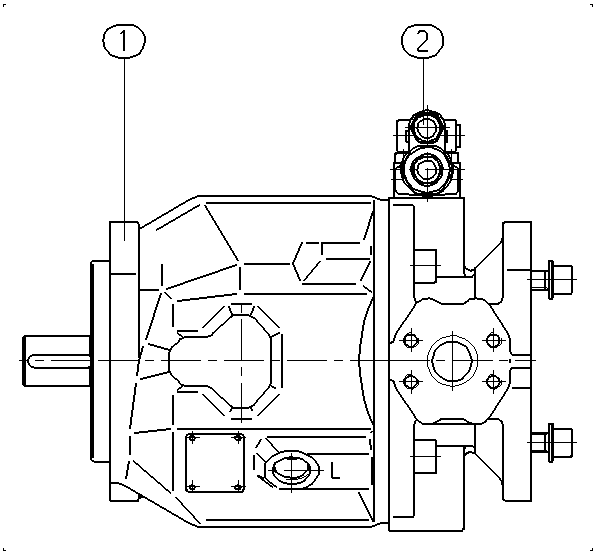 A A10V O 71 DRG /31L-PRC92K08 — Zeichnung