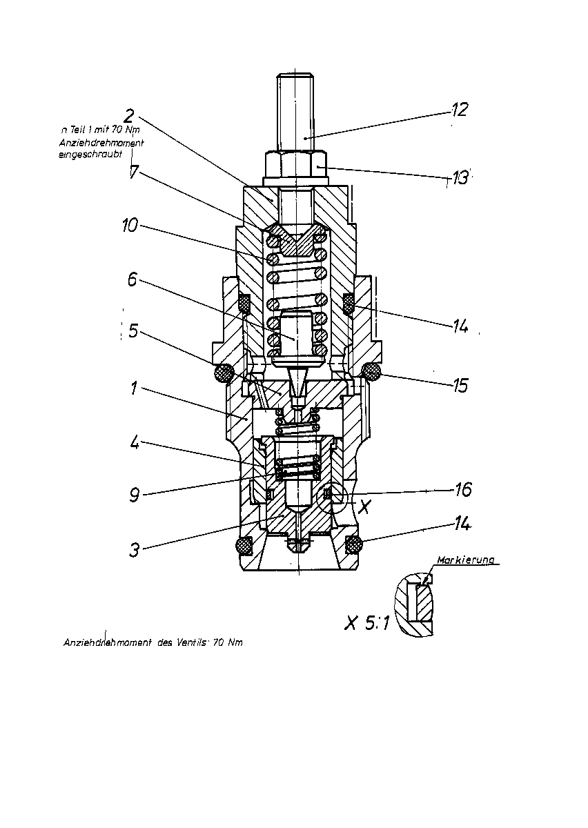 PRESSURE RELIEF VALVE — Zeichnung