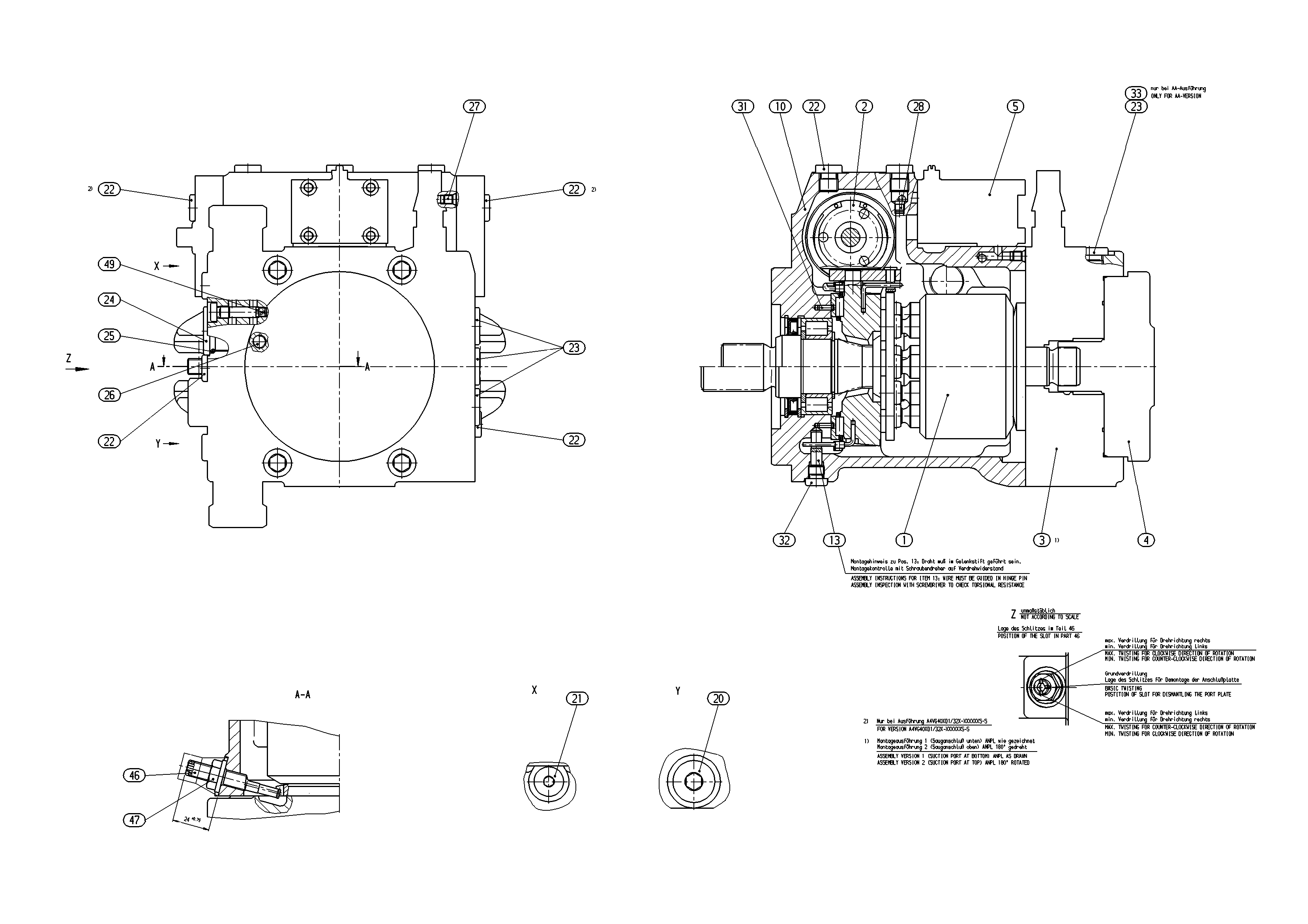 AXIAL-PISTON PUMP — Zeichnung