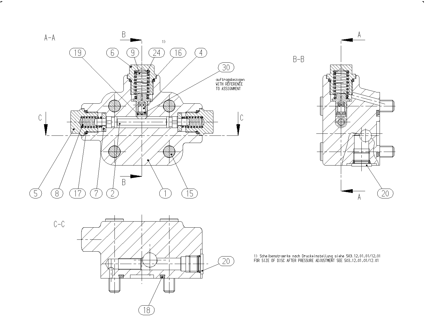 FLUSH/BOOST PRESSURE VALVE — Zeichnung