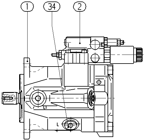 A A10V O 45ED 72 /52R-VSC11N00 -S2697 — Zeichnung