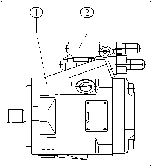 A A10V O 28 DFR1/52R-VSC64N00 — Zeichnung
